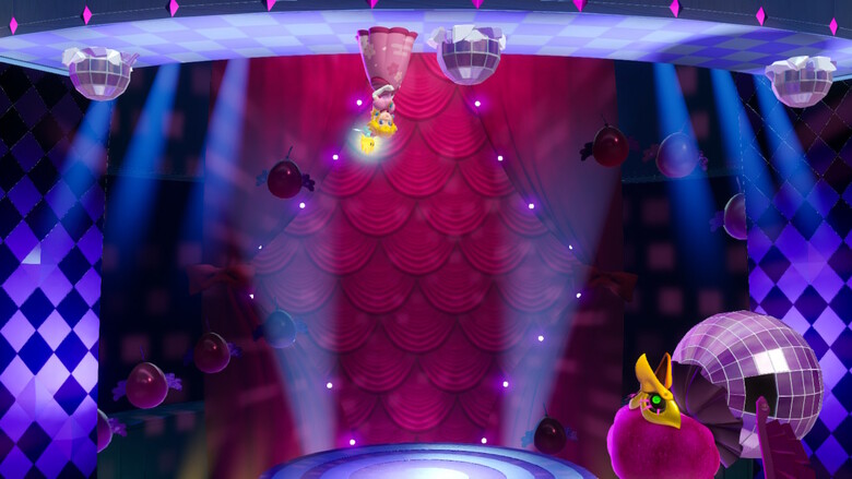 An upside down disco ball bird boss fight. That old trope, again?!