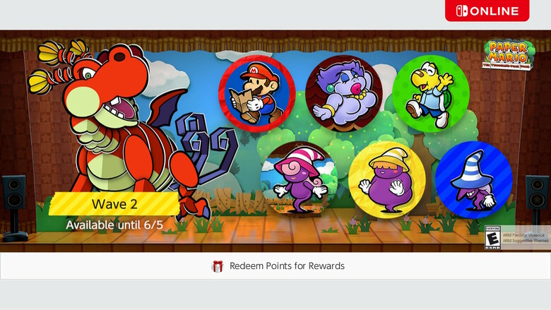 Second wave of Paper Mario: The Thousand-Year Door icons available on Nintendo Switch Online
