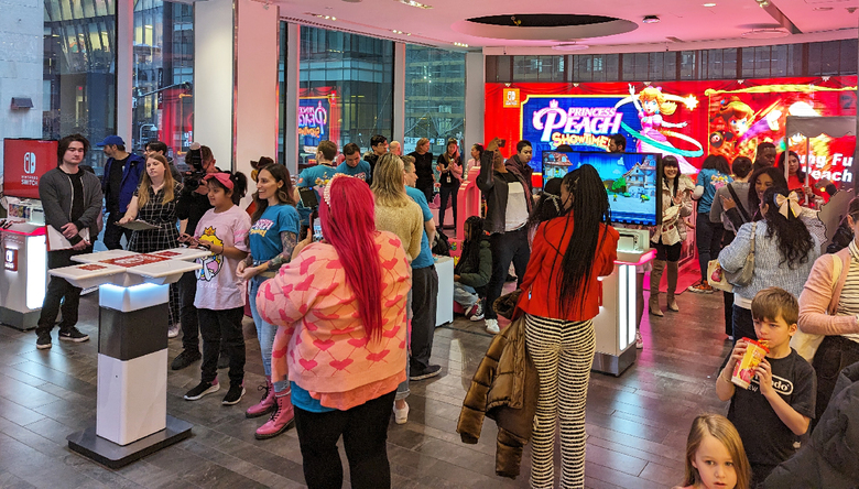 A look at the hustle and bustle in the event area proper...
