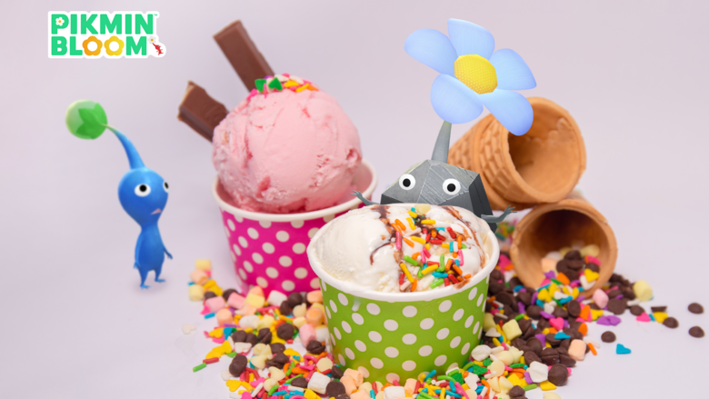 Pikmin Bloom adding Ice Cream 2024 Flavor Decor Pikmin