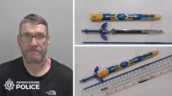 Man sentenced to 4 months in prison for carrying mini replica Master Sword